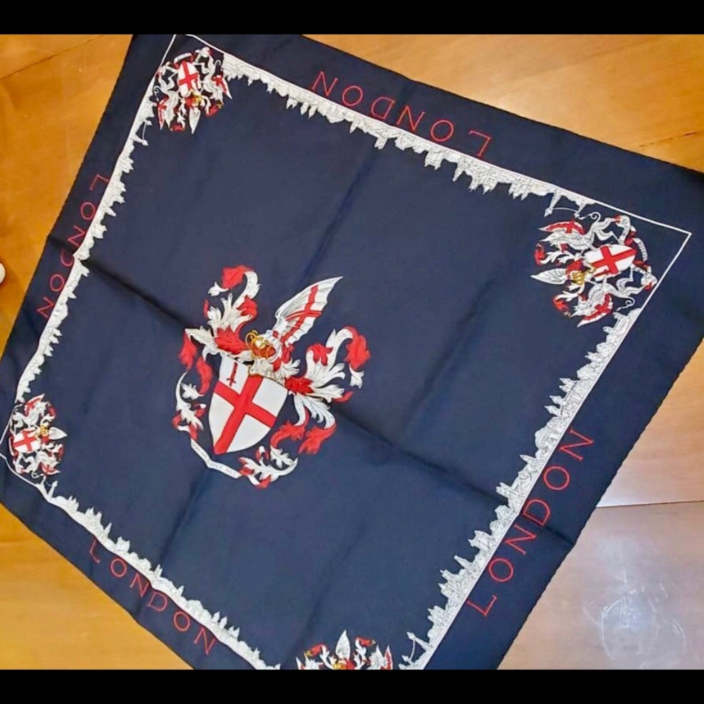 City of London Coat of Arms Motto Scarf Italy
